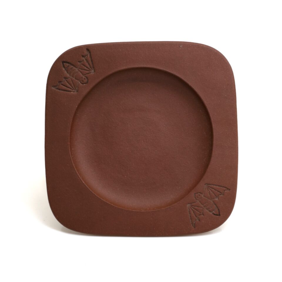 Yixing zisha teacup plate