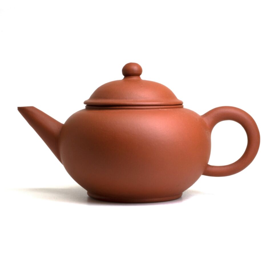 一厂, 宜兴, 紫砂, 茶壶, 紫泥, 水平壶, 80年代, 4杯, 绿标, 请饮, 请饮中国乌龙茶
